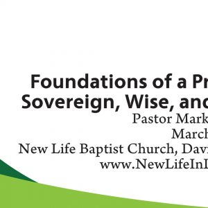 Foundations of a Promise: Sovereign, Wise and Good