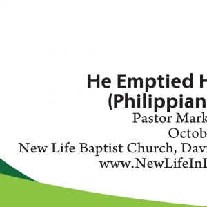 He Emptied Himself (Philippians 2:5-8)