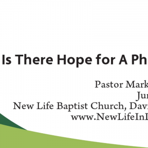 Is There Hope for A Pharisee? (Part 3)