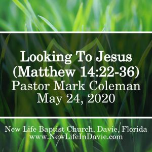 Looking To Jesus (Matthew 14:22-36)