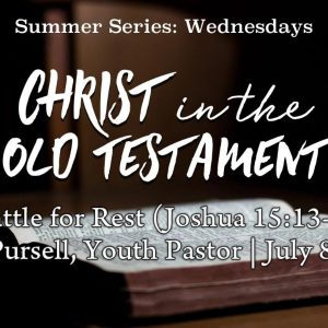 The Battle for Rest (Joshua 15:13-16:25)