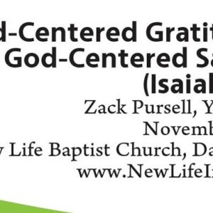 God-Centered Gratitude for Our God-Centered Salvation (Isaiah 12:1-6)
