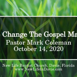 The Change The Gospel Makes