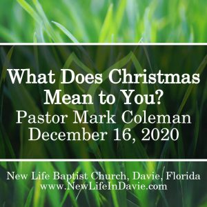 What Does Christmas Mean to You?