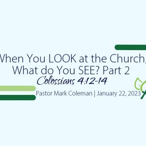 When You Look at the Church, What do You See? – Part 2 (Colossians 4:12-14)