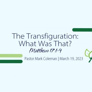 The Transfiguration: What Was That? (Matthew 17:1-9)