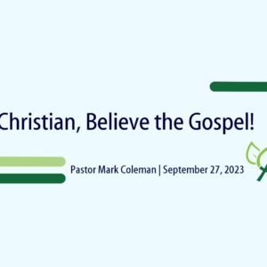 Christian, Believe the Gospel!