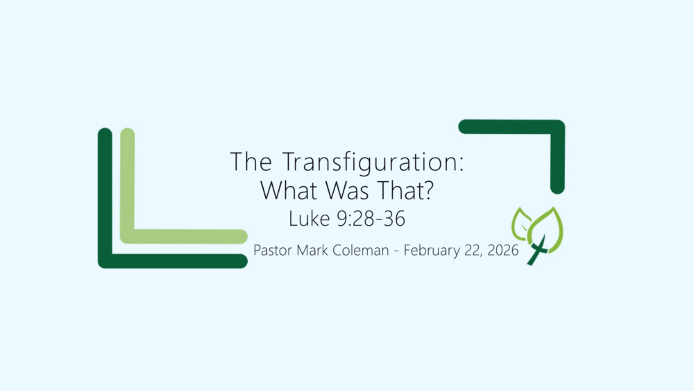 The Transfiguration: What Was That? (Luke 9:28-36)